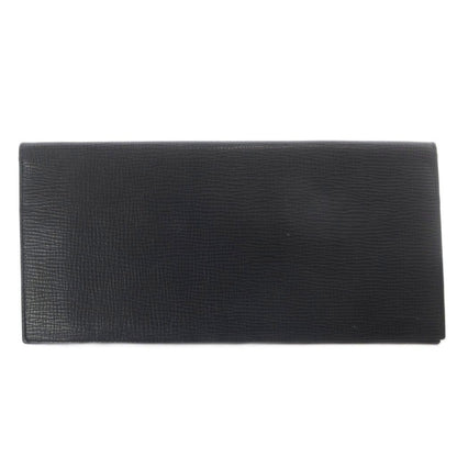 Loewe Wallet No Coin Purse Billfold Leather Logo Black — view 2
