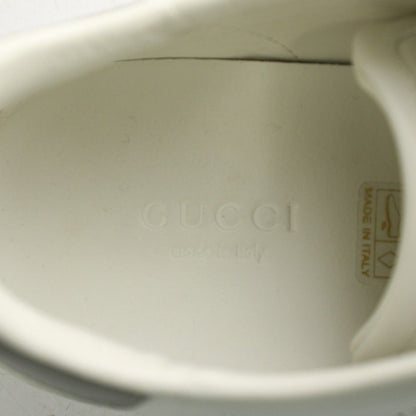Gucci Interlocking Sneakers Shoes Perforated Leather 35 White — view 4