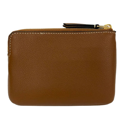 Celine Coin Case Brown Leather with Key Ring Key Holder — view 2