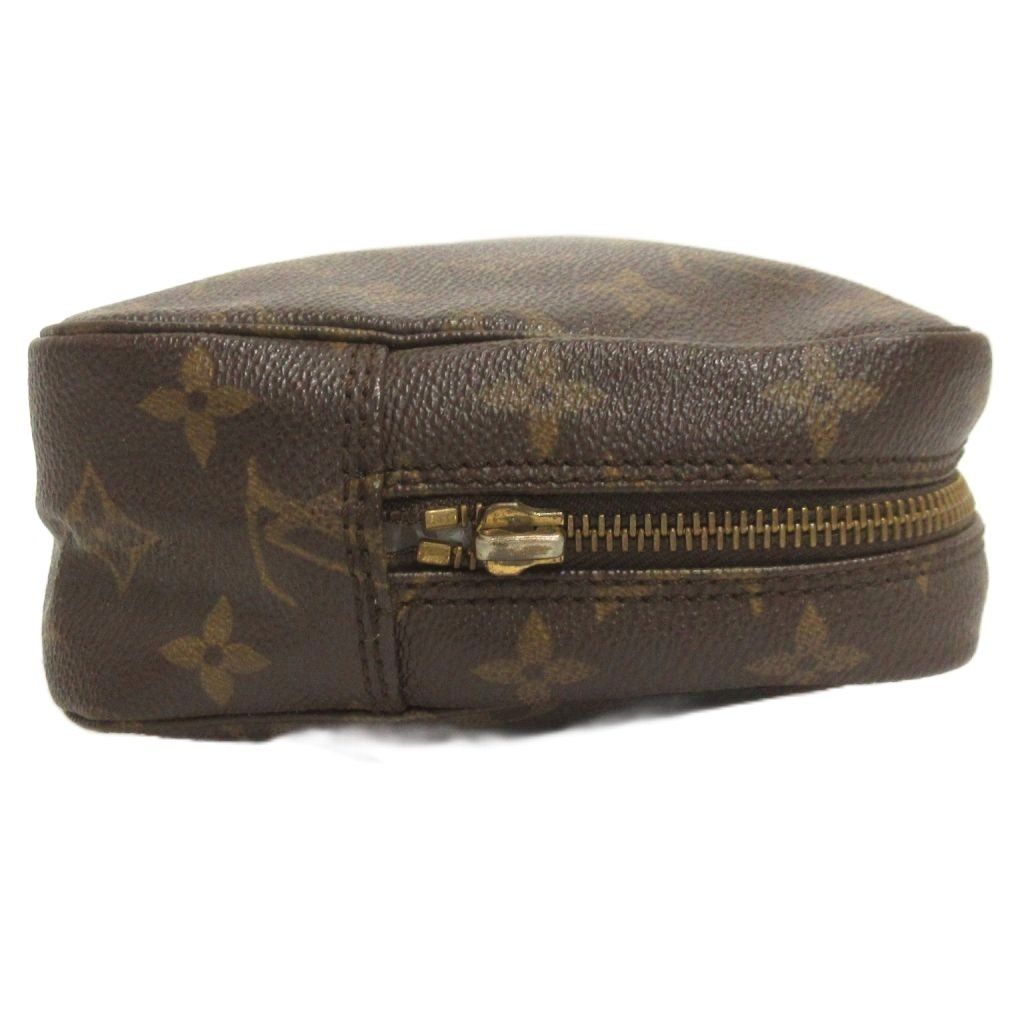 Louis Vuitton Tourtoilet Pouch Second Monogram Leather Brown — view 2