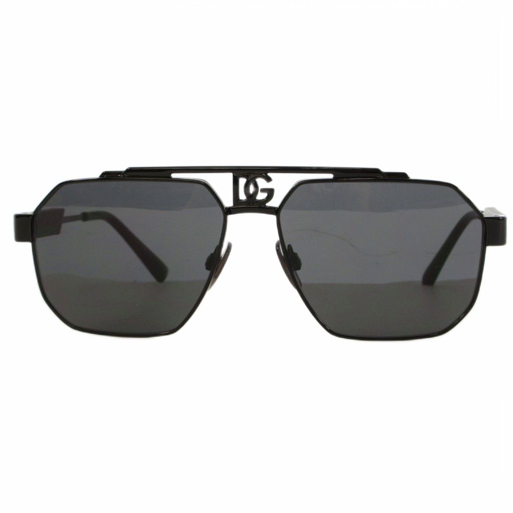 Dolce & Gabbana Sunglasses Square Logo Black Eyewear