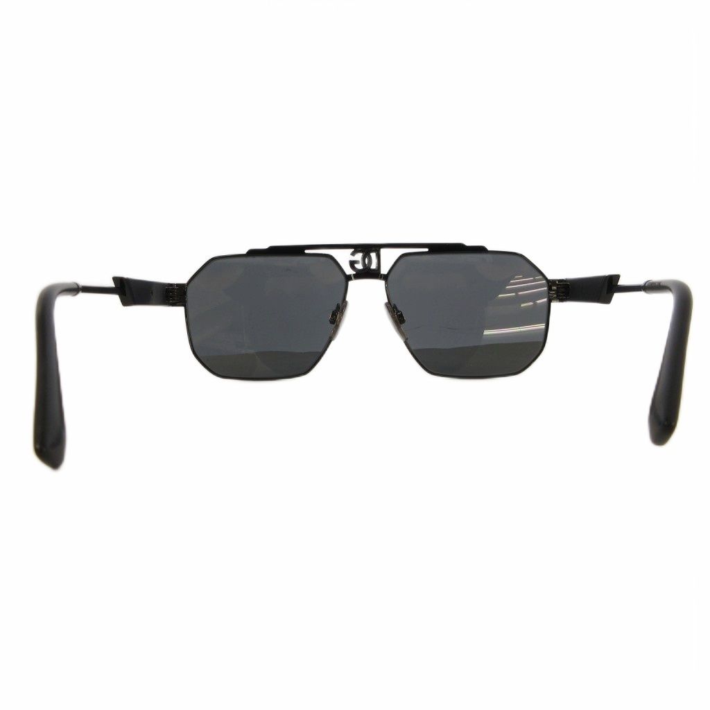 Dolce & Gabbana Sunglasses Square Logo Black Eyewear — view 3