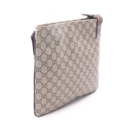 Gucci Shoulder Bag GG Supreme Beige Canvas Leather — view 2