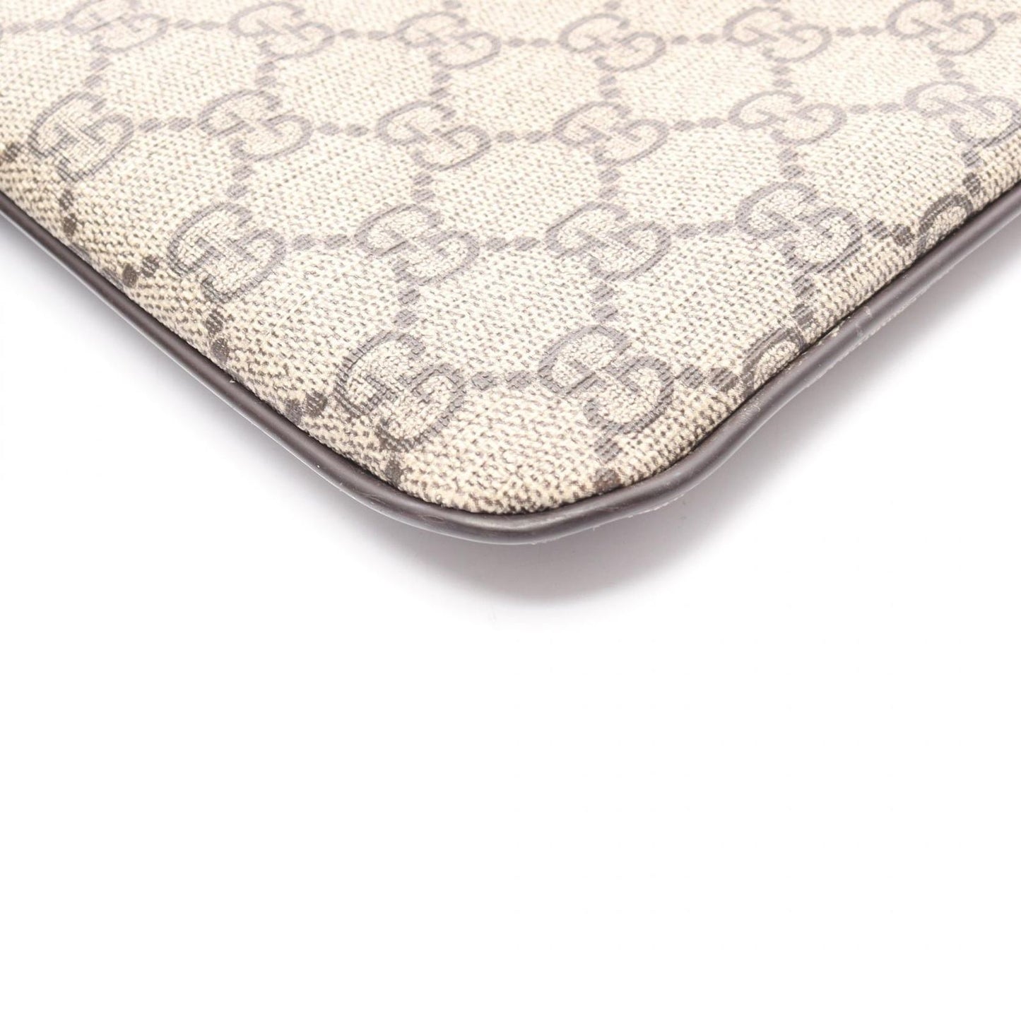 Gucci Shoulder Bag GG Supreme Beige Canvas Leather — view 8