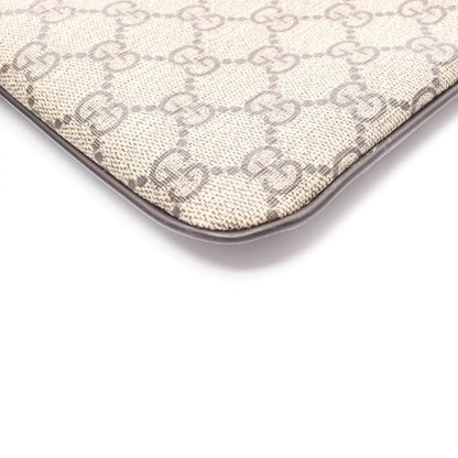 Gucci Shoulder Bag GG Supreme Beige Canvas Leather — view 8
