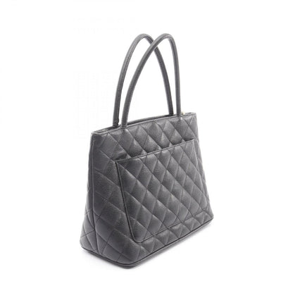 Chanel Tote Medallion Black Caviar Leather — view 2