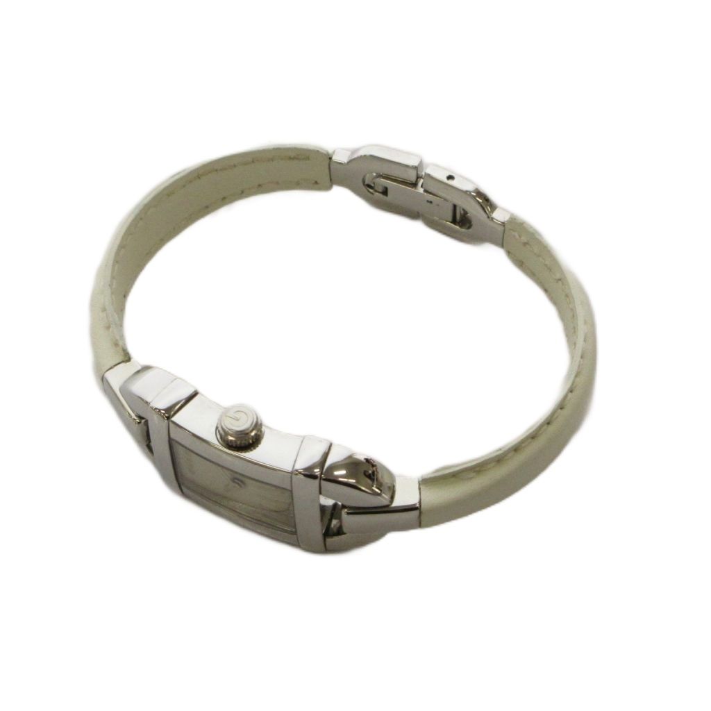 Gucci Watch Analog 2 Hand Quartz Beige Silver — view 3