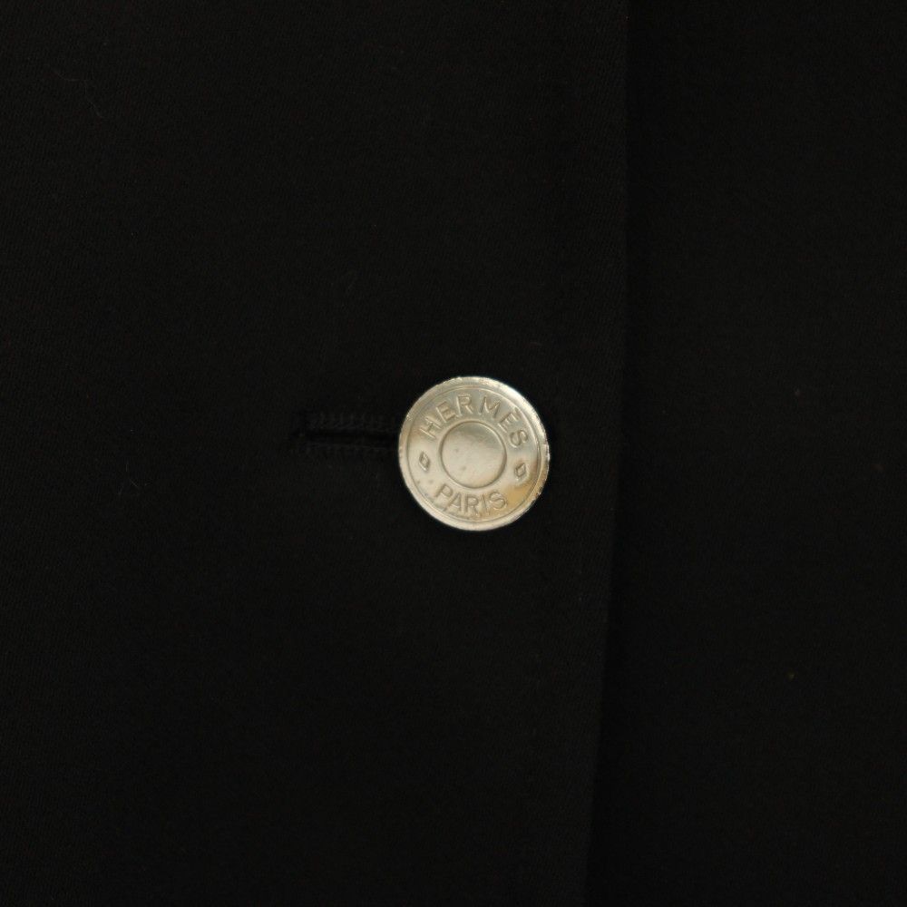 Hermes Tailored Jacket Single Black YT — view 7