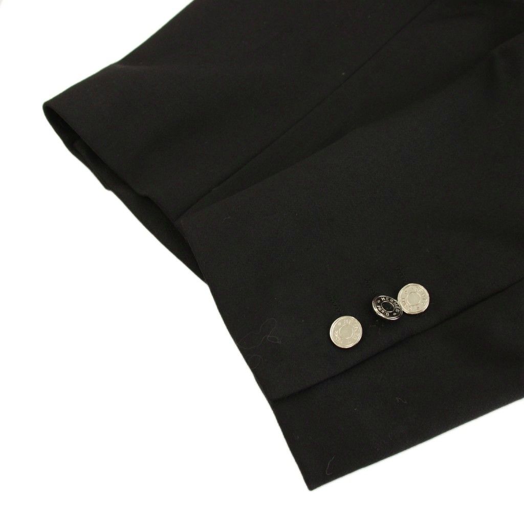 Hermes Tailored Jacket Single Black YT — view 6