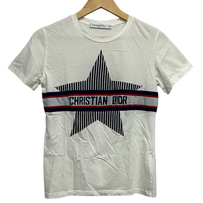 Dior Short Sleeve T-Shirt S White Dark Navy Red