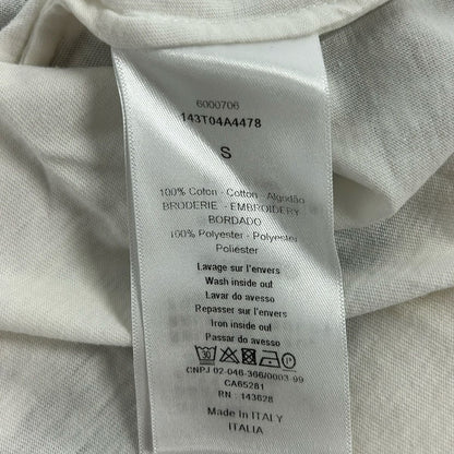 Dior Short Sleeve T-Shirt S White Dark Navy Red — view 5