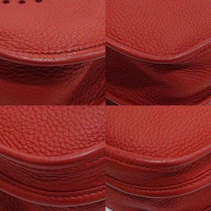 Hermes Evelyne 3 Trois PM Made Togo Red Silver Shoulder Bag — view 4