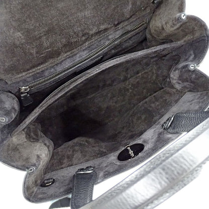 Bvlgari 2-Way Shoulder Bag Leather Black — view 8