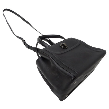 Bvlgari 2-Way Shoulder Bag Leather Black — view 4