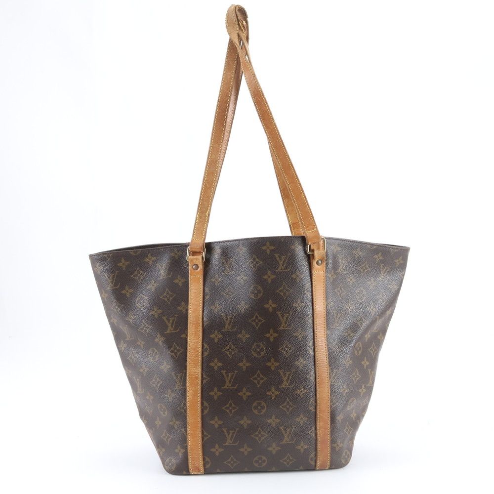 Louis Vuitton Monogram Sac Shopping Leather Tote Shoulder Enm — view 3