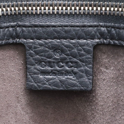 Gucci Leather Tote Shoulder Business Document Black Enm — view 9