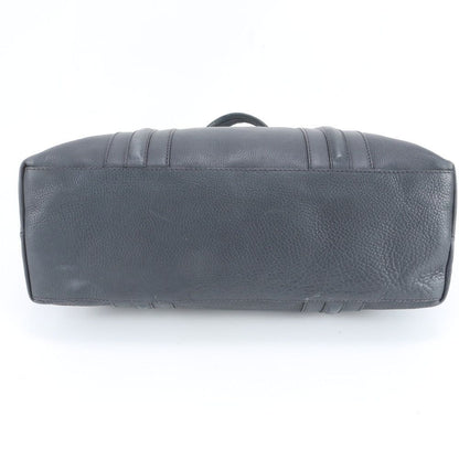 Gucci Leather Tote Shoulder Business Document Black Enm — view 6