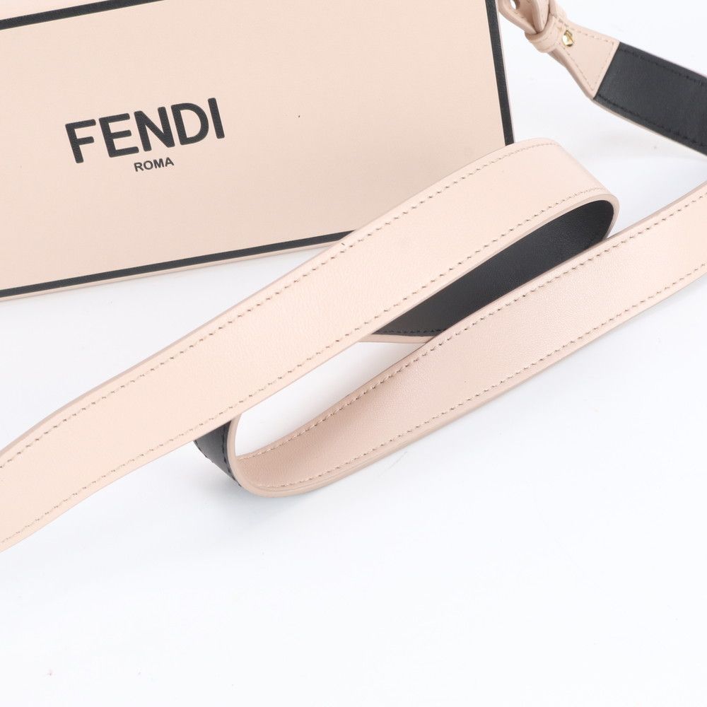 Fendi Box Oriental Leather Shoulder Bag Crossbody Pink Enm — view 2