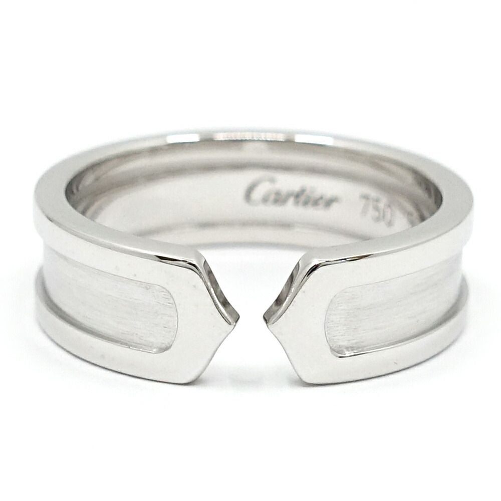 Cartier 18k White Gold C2 Ring 2C Bullion