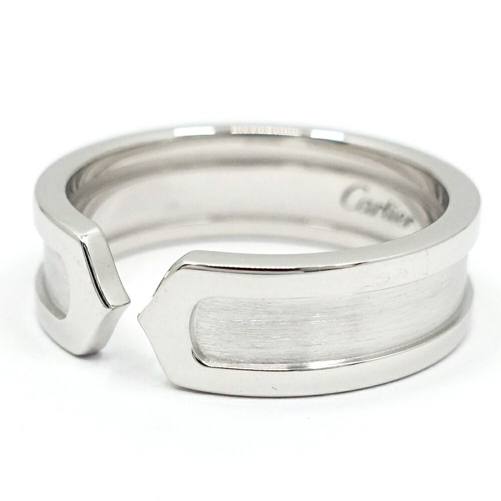 Cartier 18k White Gold C2 Ring 2C Bullion — view 5