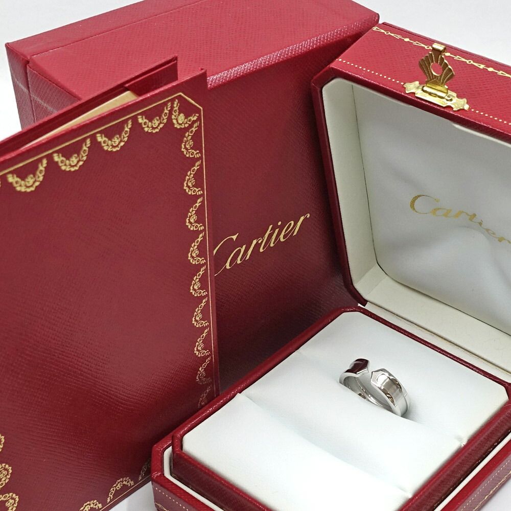 Cartier 18k White Gold C2 Ring 2C Bullion — view 8