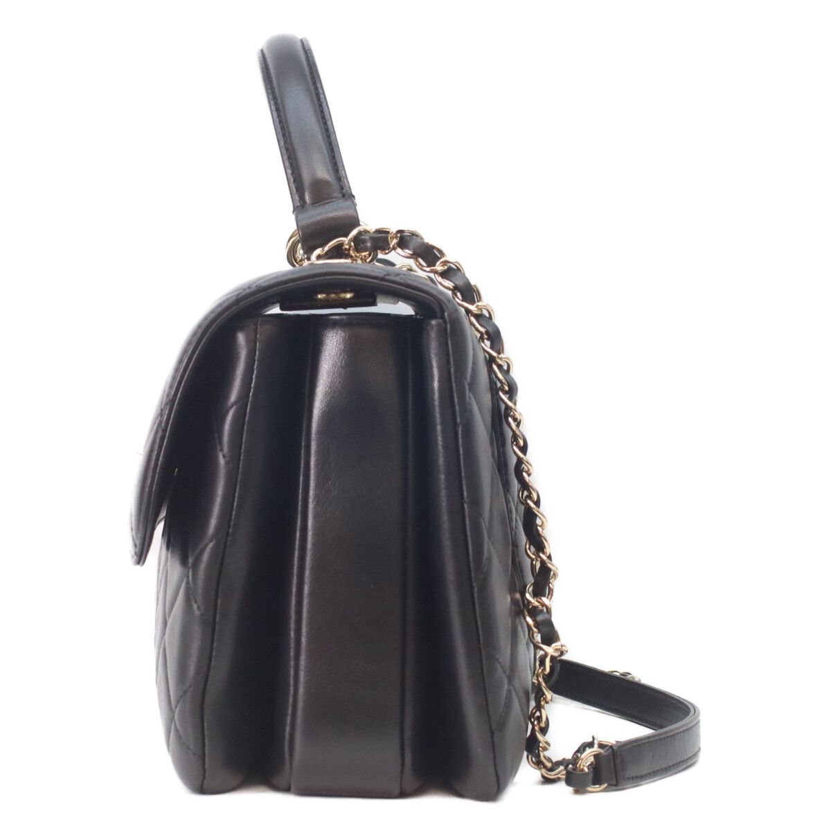 Chanel Black Lamb Gold Trendy CC 2-Way Handbag — view 2