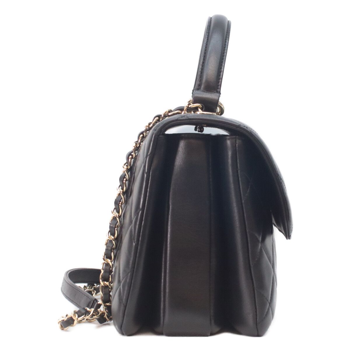 Chanel Black Lamb Gold Trendy CC 2-Way Handbag — view 4