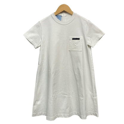 Prada Dress 40 M White Short Sleeve Mini