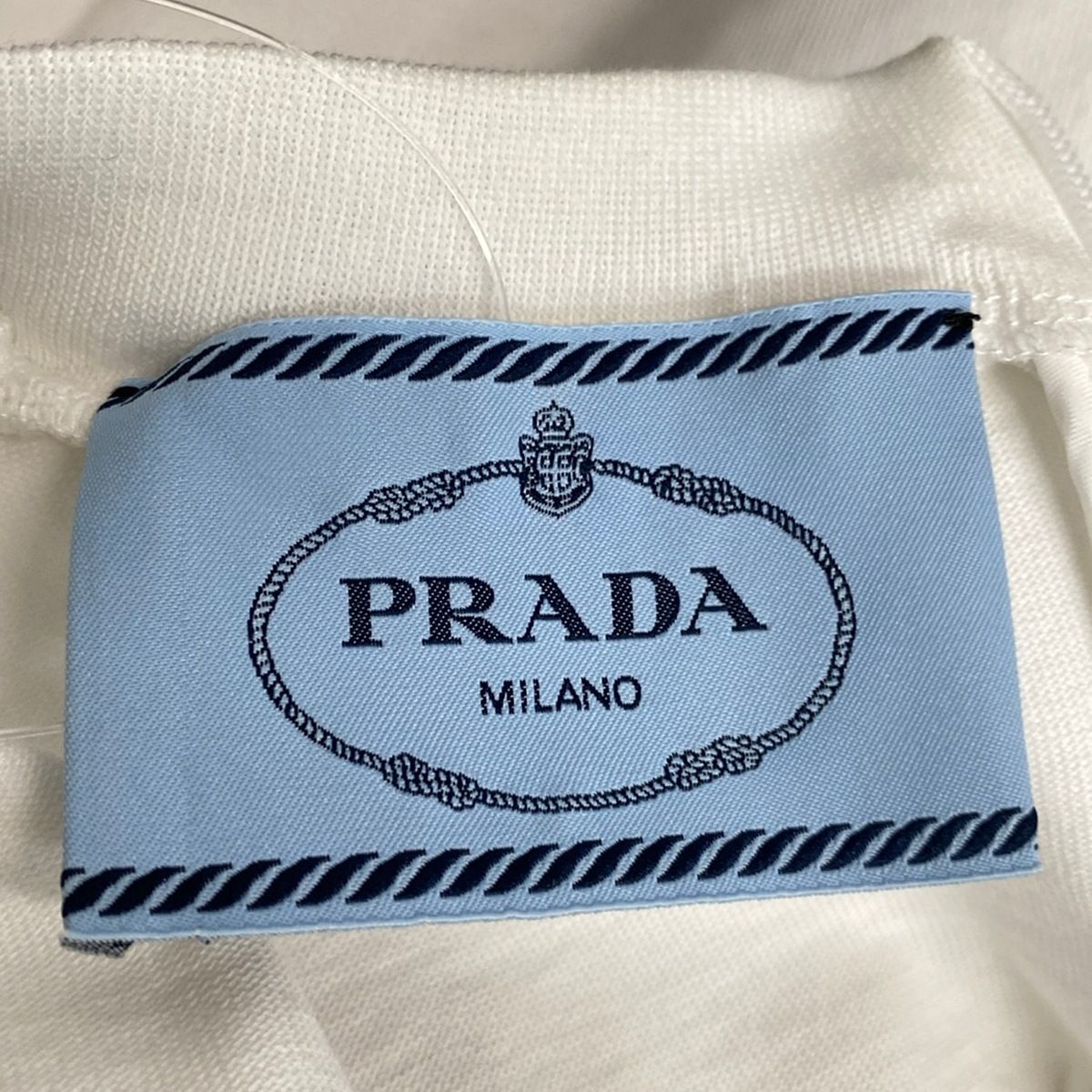 Prada Dress 40 M White Short Sleeve Mini — view 3