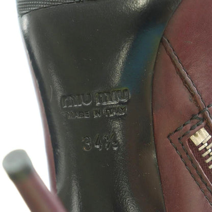 Miu Miu Miu Long Boots Pin Heels Two — view 8