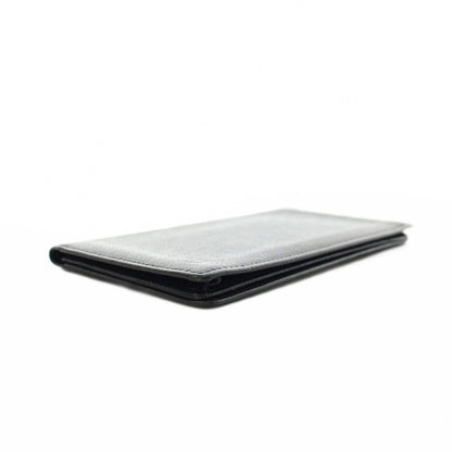 Louis Vuitton Taiga Porte Valle Carte Cles Billfold Wallet Bifold Leather Black — view 4