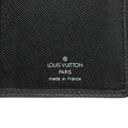 Louis Vuitton Taiga Porte Valle Carte Cles Billfold Wallet Bifold Leather Black — view 3