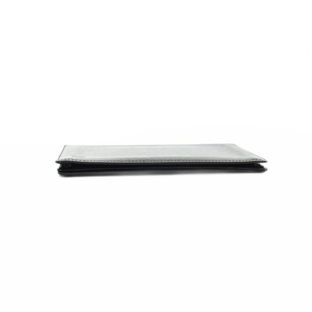 Louis Vuitton Taiga Porte Valle Carte Cles Billfold Wallet Bifold Leather Black — view 5