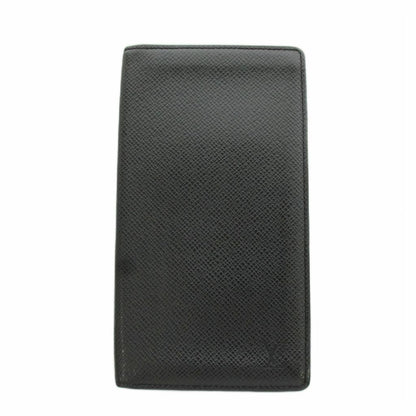 Louis Vuitton Taiga Porte Valle Carte Cles Billfold Wallet Bifold Leather Black