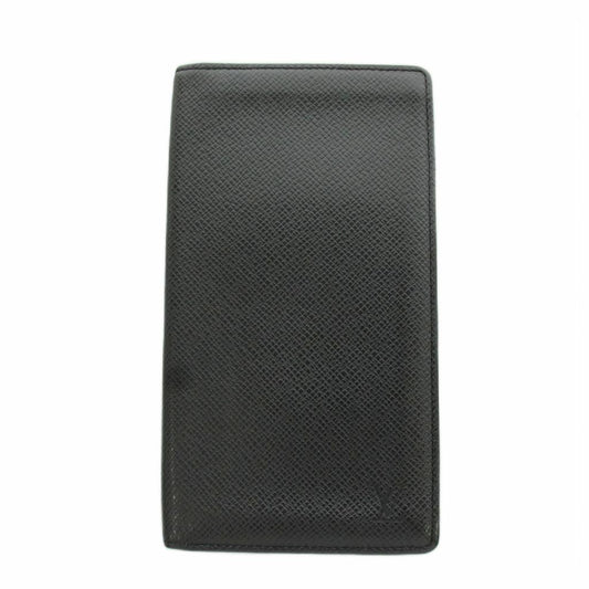 Louis Vuitton Taiga Porte Valle Carte Cles Billfold Wallet Bifold Leather Black