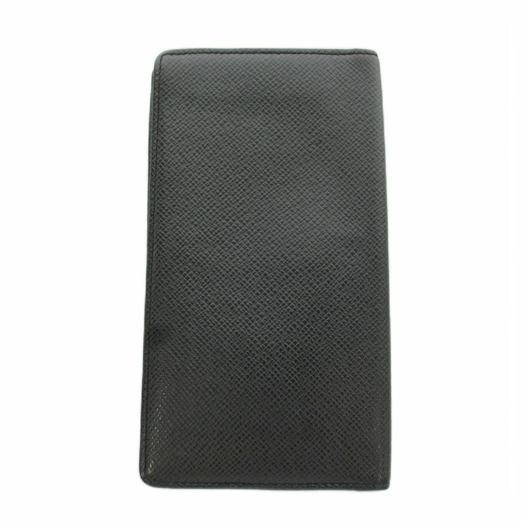 Louis Vuitton Taiga Porte Valle Carte Cles Billfold Wallet Bifold Leather Black — view 2