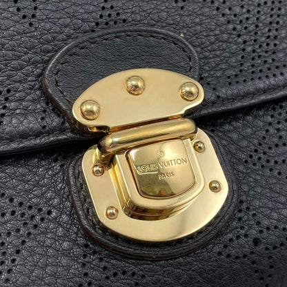 Louis Vuitton Trifold Wallet Portefeuille Amelia Monogram Mahina Noir Black — view 5