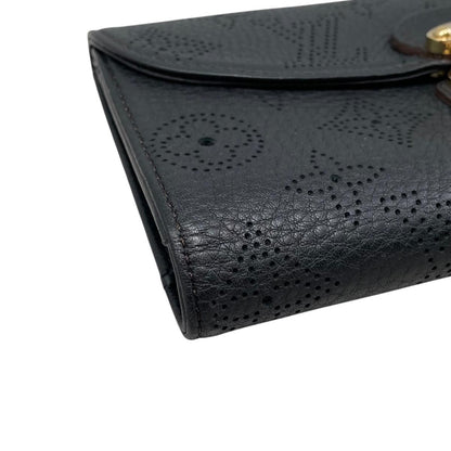 Louis Vuitton Trifold Wallet Portefeuille Amelia Monogram Mahina Noir Black — view 3