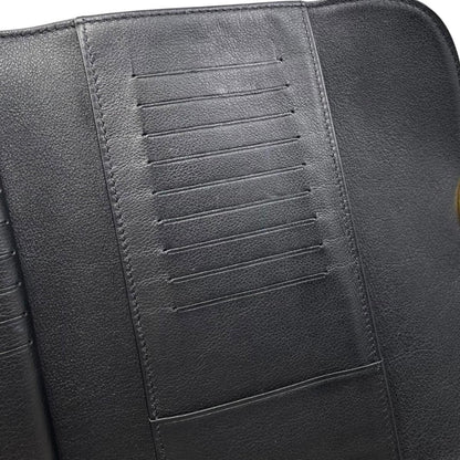 Louis Vuitton Trifold Wallet Portefeuille Amelia Monogram Mahina Noir Black — view 7