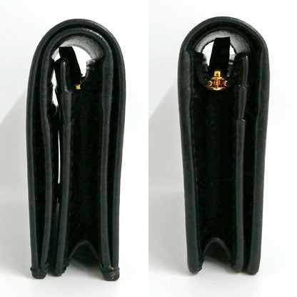 Gucci Double Small Wallet Leather Black Gold — view 3