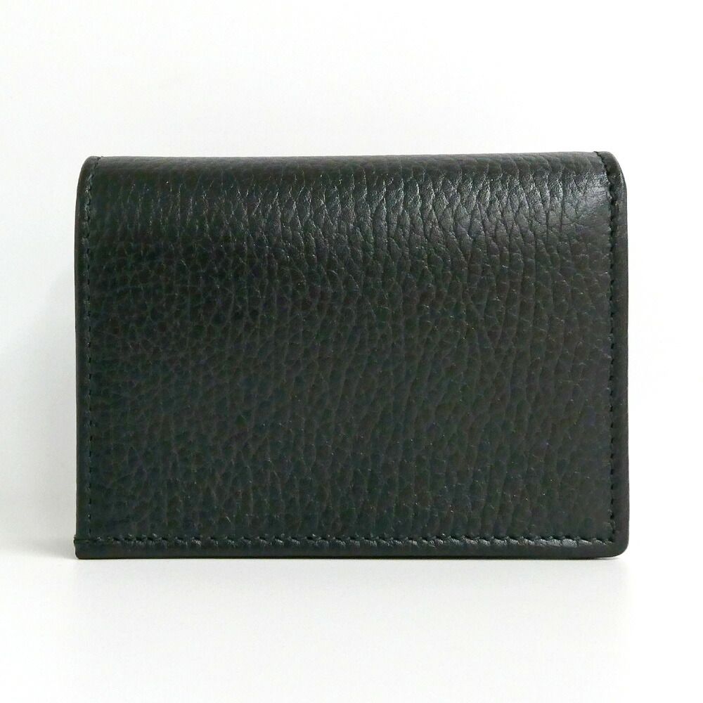 Gucci Double Small Wallet Leather Black Gold — view 2