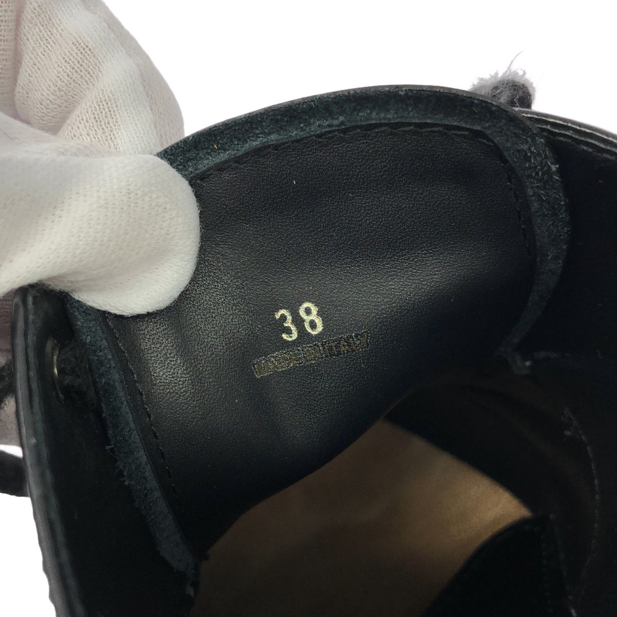 Prada Platform Wingtip Shoes Black — view 6
