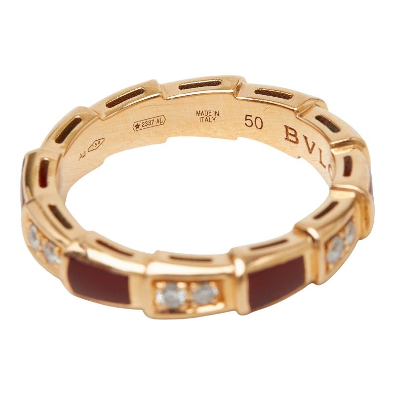 Bvlgari Serpenti Vipa Ring 50 18k Pink Gold — view 7