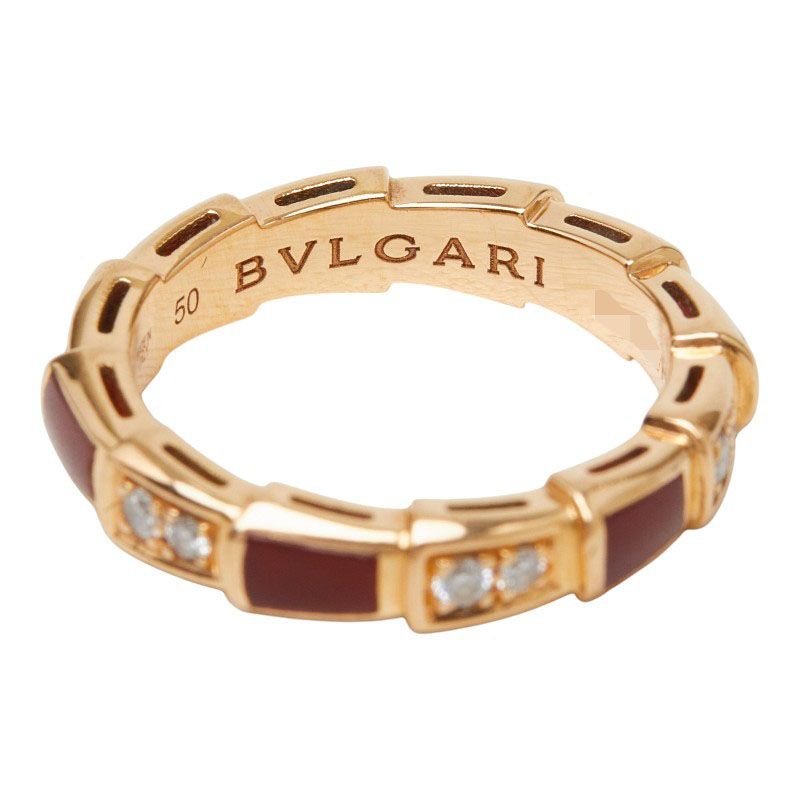 Bvlgari Serpenti Vipa Ring 50 18k Pink Gold — view 6