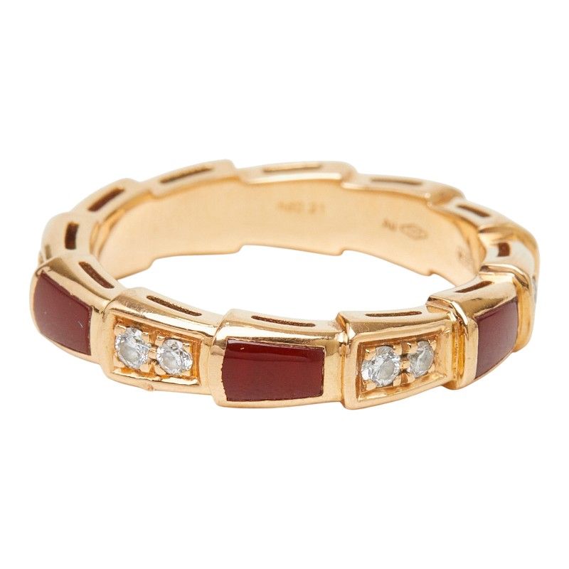 Bvlgari Serpenti Vipa Ring 50 18k Pink Gold — view 3