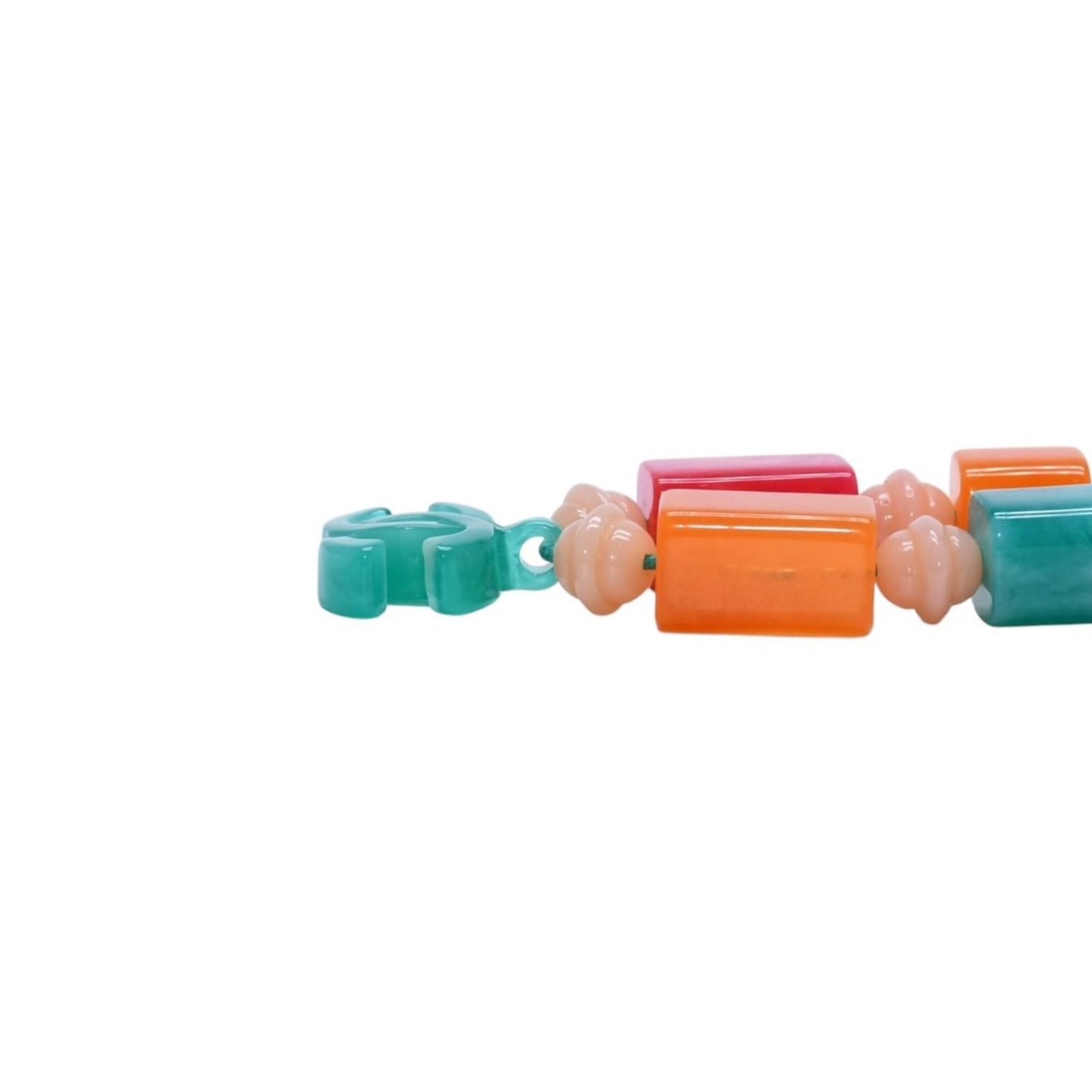 Chanel CC Logo Necklace Plastic Candy Color Multicolor Stone — view 7