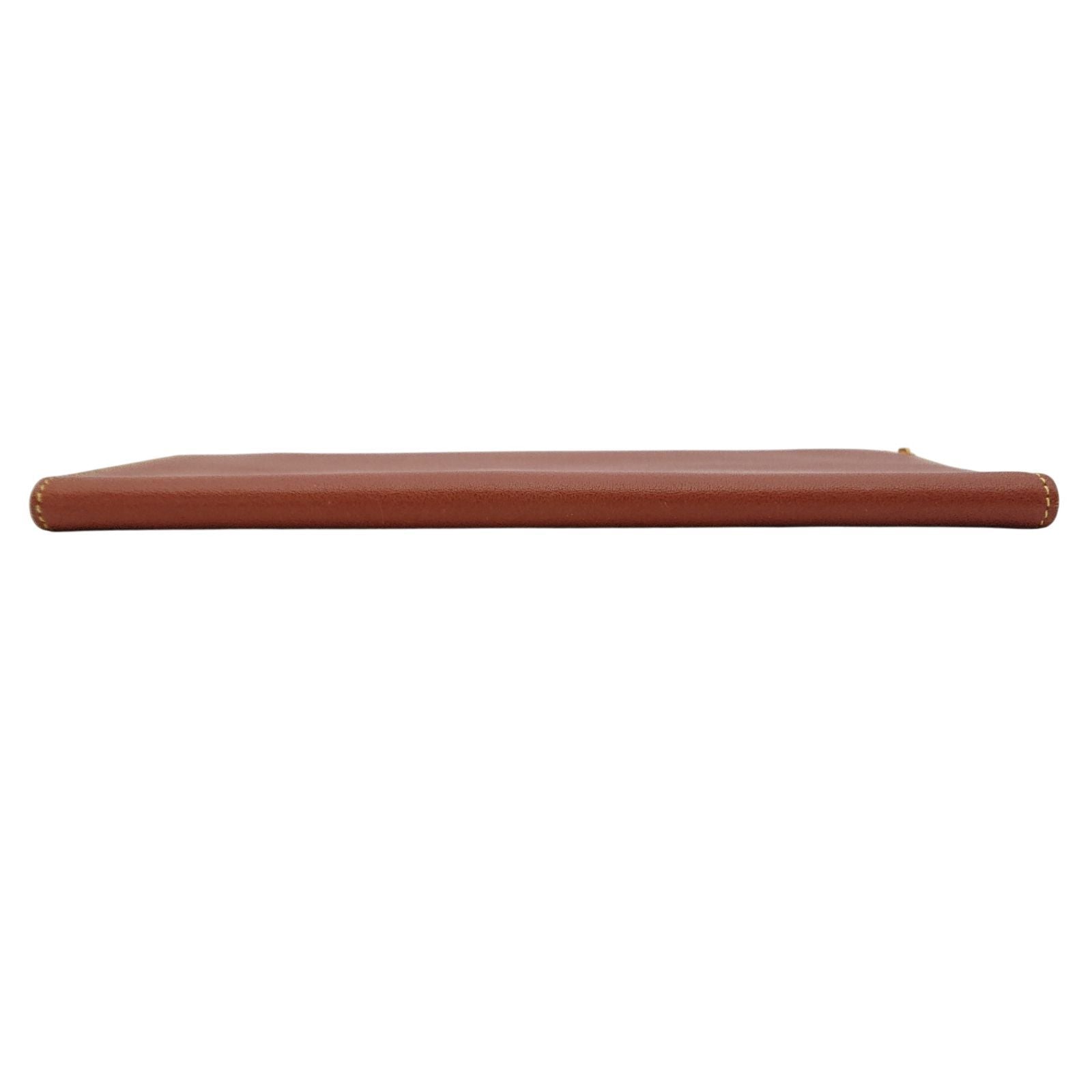 Loewe Vintage Long Bill Purse Brown No Coin Slim Protective Cloth — view 4