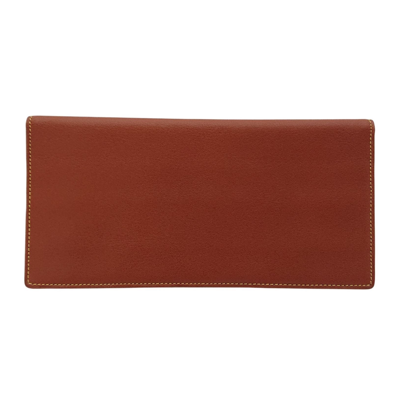 Loewe Vintage Long Bill Purse Brown No Coin Slim Protective Cloth — view 2