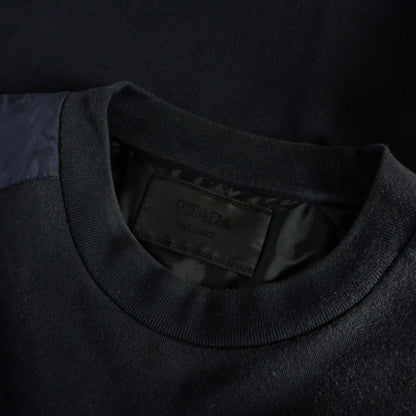 Prada Triangle Logo Sweatshirt Long Sleeve XL Navy — view 8