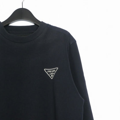 Prada Triangle Logo Sweatshirt Long Sleeve XL Navy — view 3